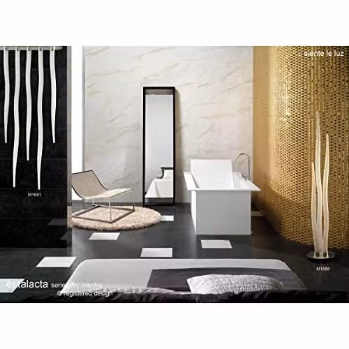 Netlighting Estalacta Modern Ceiling Lamp with GU10 Bulb in Silver and Opal White – 3