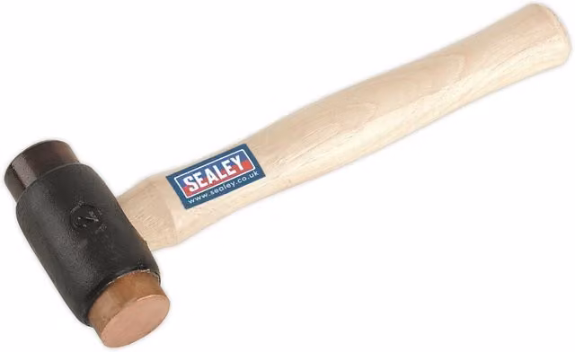 Loops Copper and Rawhide Faced Hammer with Hickory Wooden Shaft, 1.02 kg