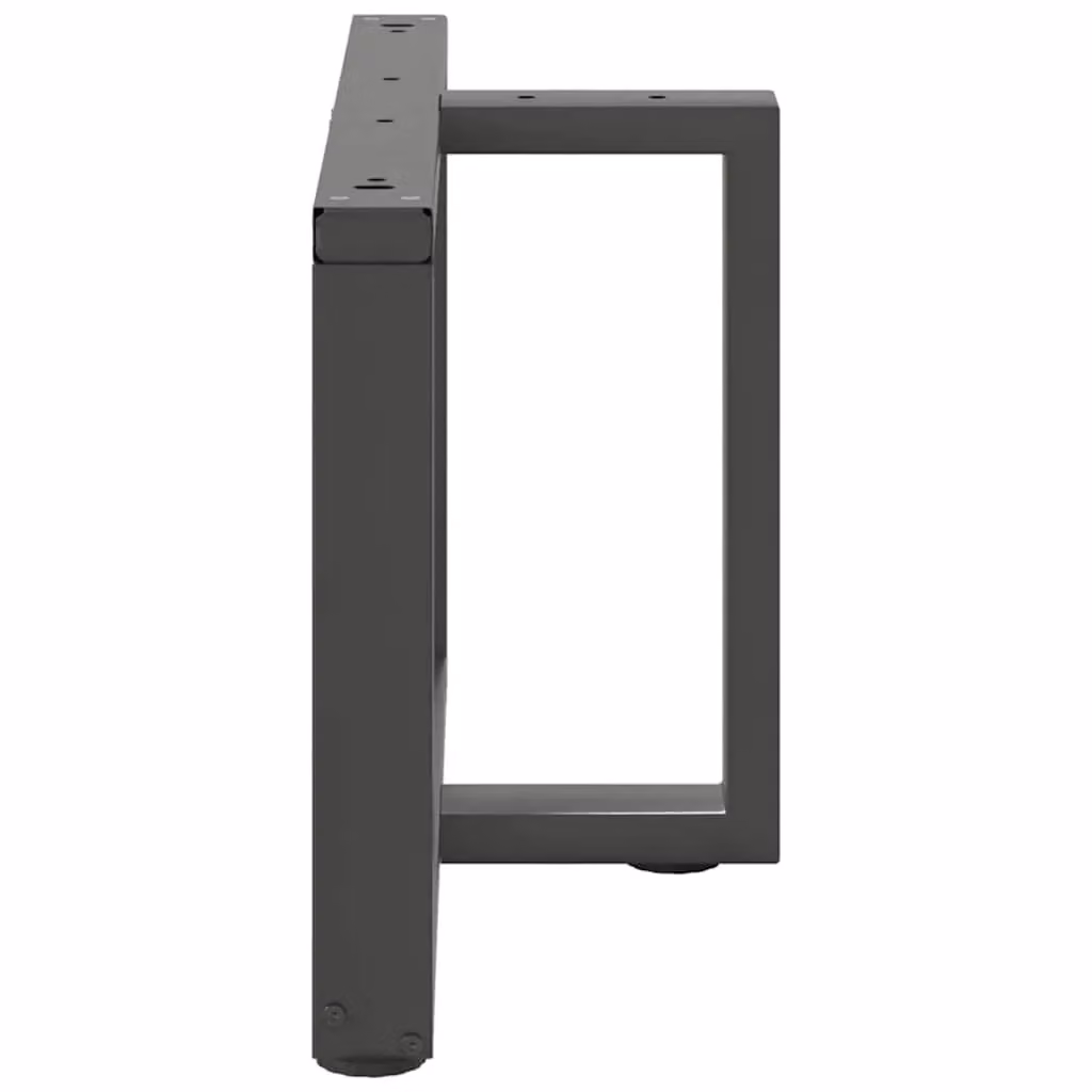 Berkfield Home T-Shaped Coffee Table Legs, 2 Piece Anthracite and Black Steel, W/D/H: 60 x 25 x 42-43 cm – 3