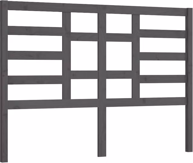 Berkfield Home Grey Rustic Solid Pine Wood Bed Headboard W: 156 cm, D: 4 cm, H: 104 cm – 1