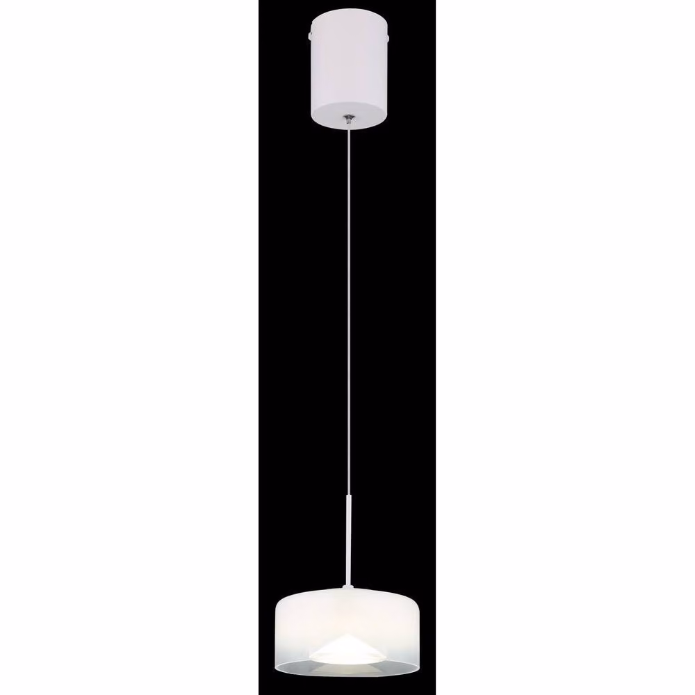 Netlighting Belinda Slim LED Pendant Light in White with Opal Glass Shade, 4000K Cool White – 2