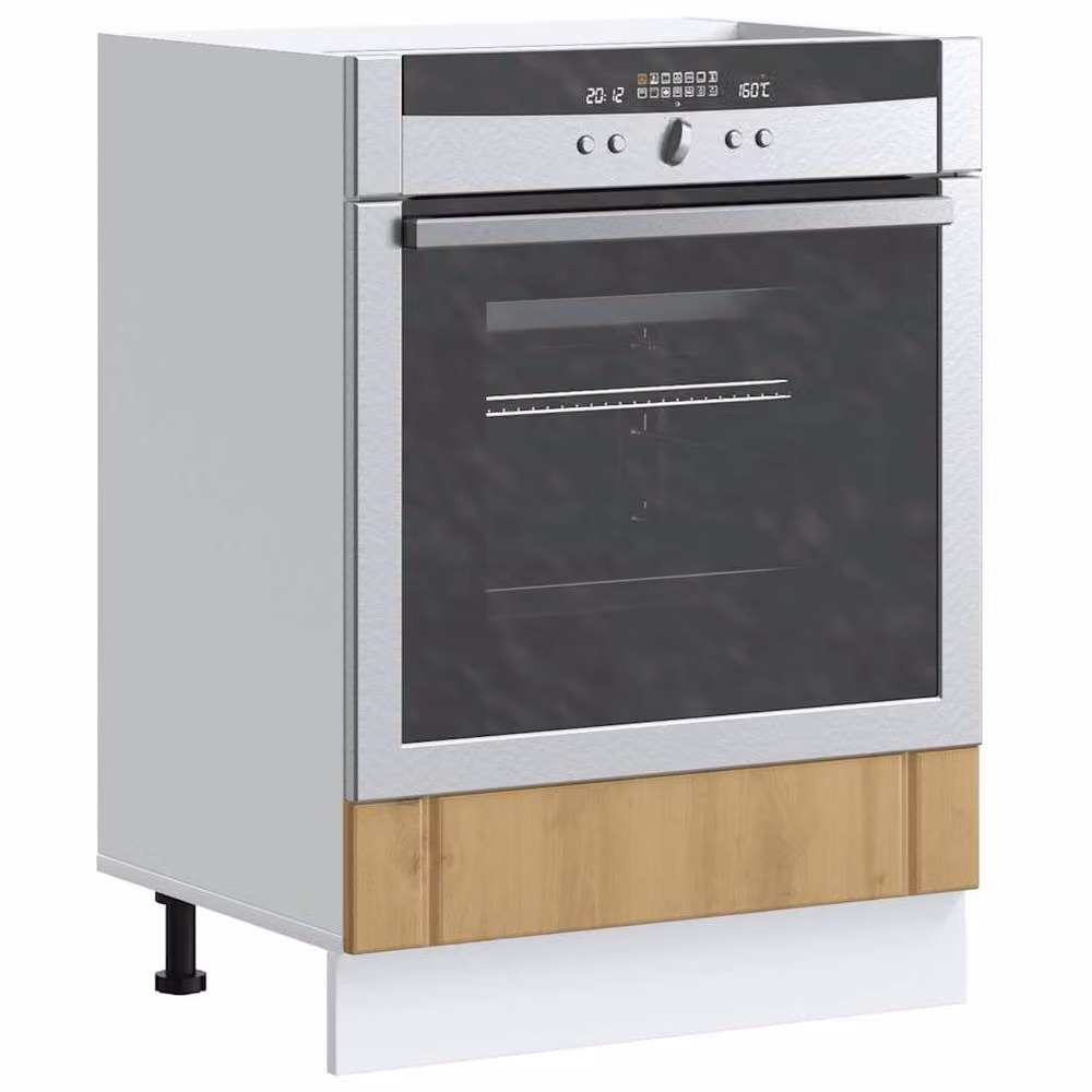 Berkfield Home Lucca Artisan Oak Oven Cabinet in Brown, W/D/H: 60.0 x 46.0 x 81.5 cm – 2