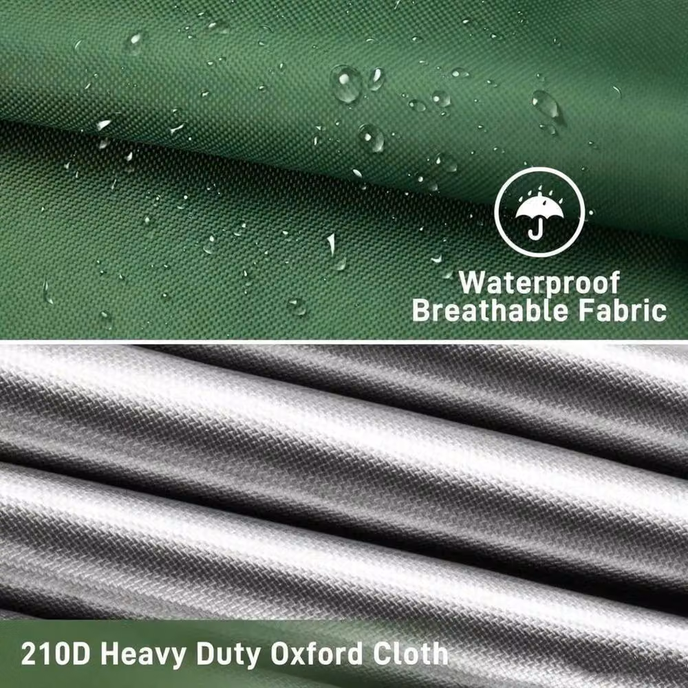 FLAVORA Heavy Duty Waterproof IBC Water Tank Cover in Green, W: 100 cm, D: 15 cm – 4