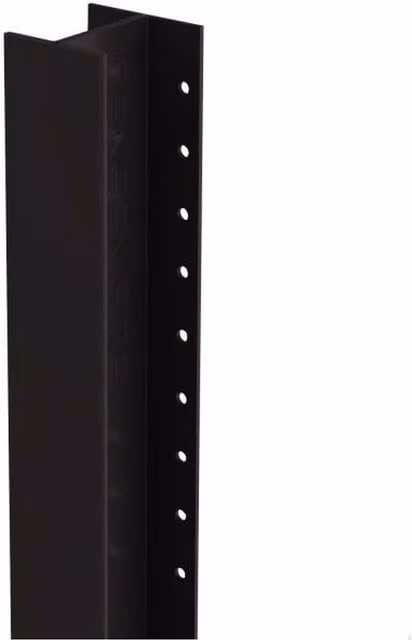 Durapost Classic In-Ground Galvanised Steel Fence Post, Black or Brown, Length: 300 cm, Diameter: 4.8 cm, Pack of 2 – 1