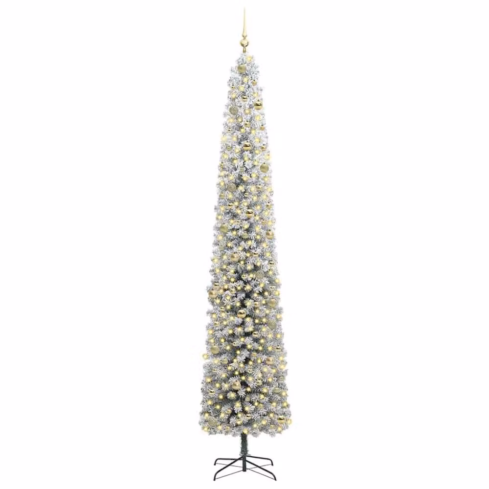Berkfield Home Artificial Green Christmas Tree with 300 LEDs and Stand, Height: 270 cm – 3