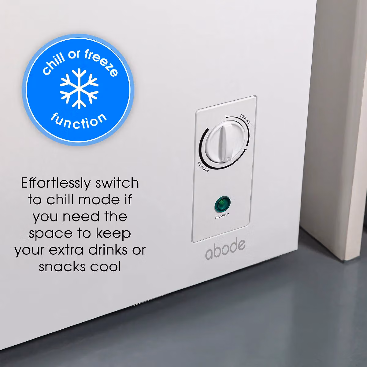 Abode 142L Freestanding Chest Freezer in White – 4
