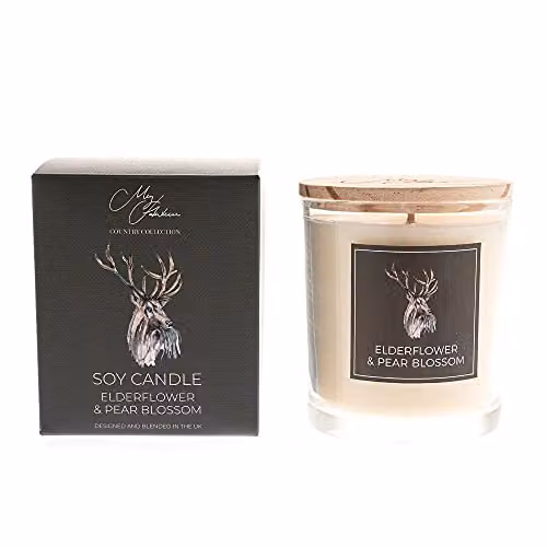 Meg Hawkins White and Multicolour Pillar Candle with Animal Print Design