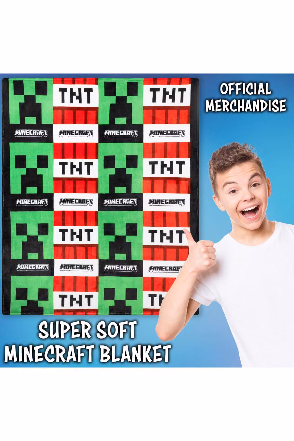 HALANTEX Multicolour Geometric Fleece Blanket, W/D: 156 x 128 cm – 7