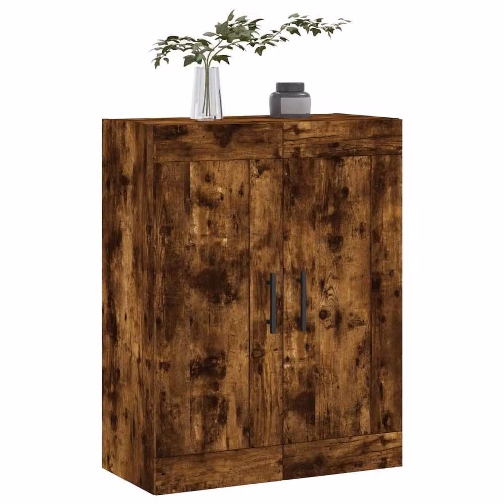 Berkfield Home Wall Mounted Smoked Oak Cabinet in Brown, W/D/H: 69.5 x 34 x 90 cm – 4