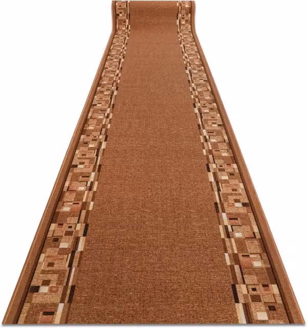 RugsX Anti-Slip Bombay Runner in Beige and Brown, W: 100 cm, L: 180 cm – 1