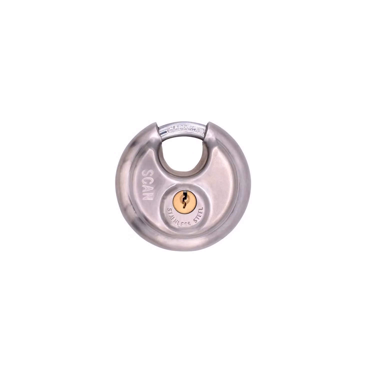 Scan Stainless Steel Disk Type Padlock in Silver – 2
