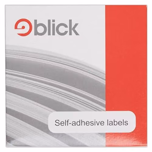 Blick White Self Adhesive Rectangular Sticker Labels, 16mm x 22mm, 1440 Labels per Pack
