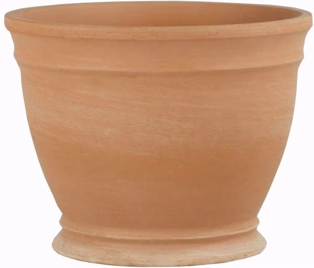KDMD Antique Natural Terracotta Gallicus Pot, Brown, Height: 15.6 cm