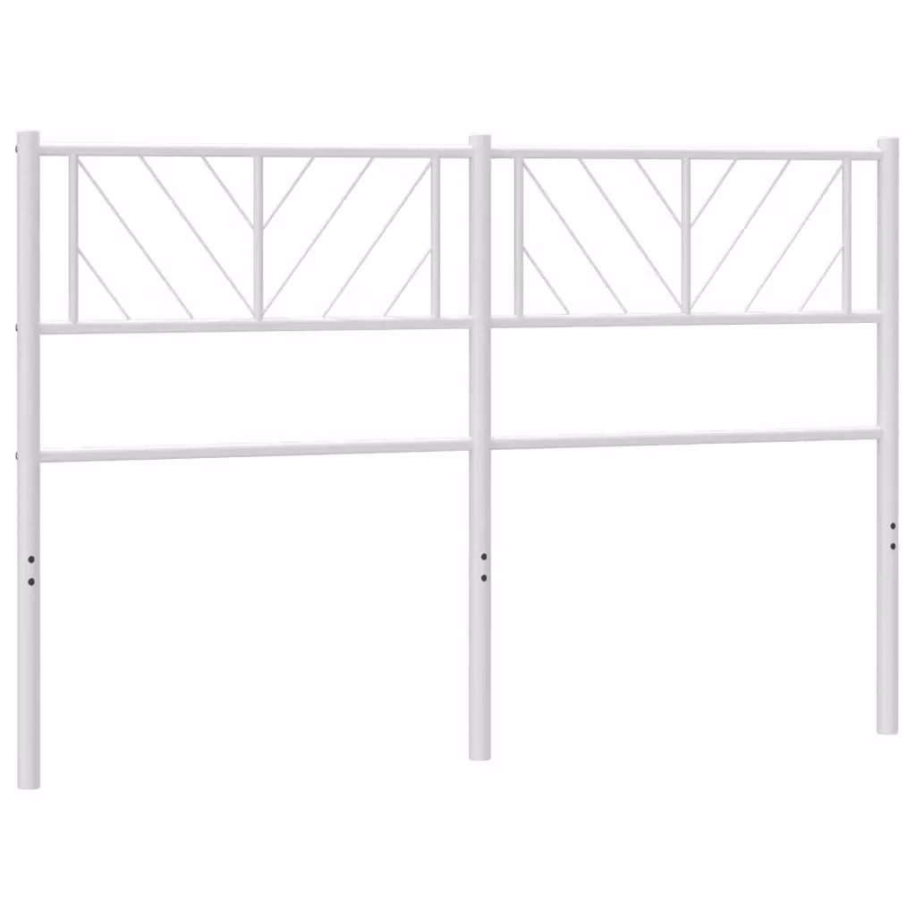 Berkfield Home Classic Metal Headboard in White, 120 cm – 2