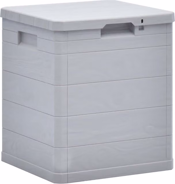 Berkfield Home Garden Storage Box, 90 L, Light Grey – 1