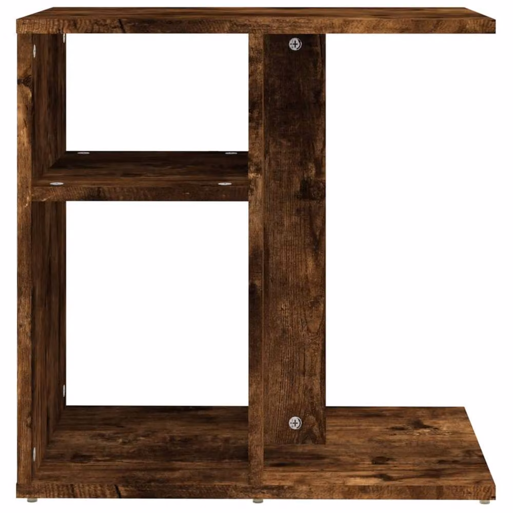 Berkfield Home Smoked Oak Side Table in Brown, W/D/H: 50 x 30 x 50 cm – 4