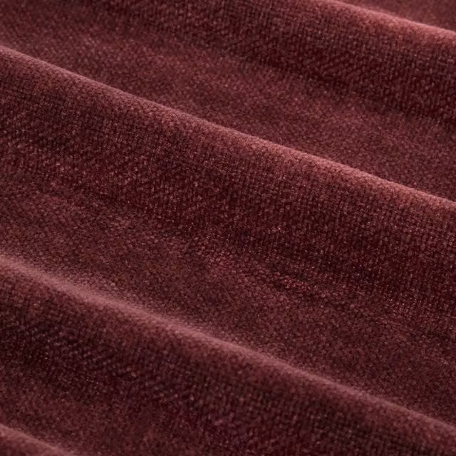 Make It A Home Heavy Chenille Velvet Room Darkening Eyelet Curtains, Red, W: 183 cm, H: 229 cm