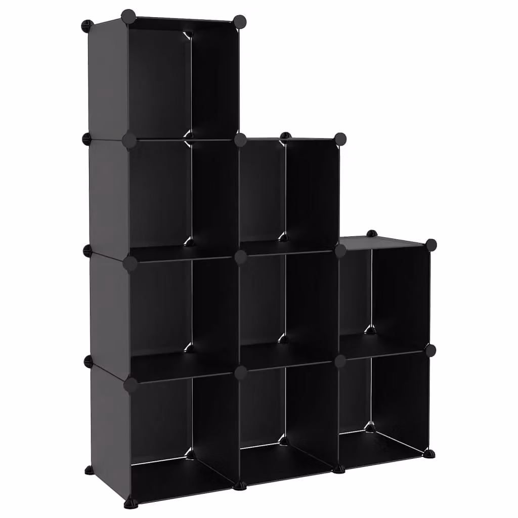 Berkfield Home 9 Cube Storage Organiser in Black – 2