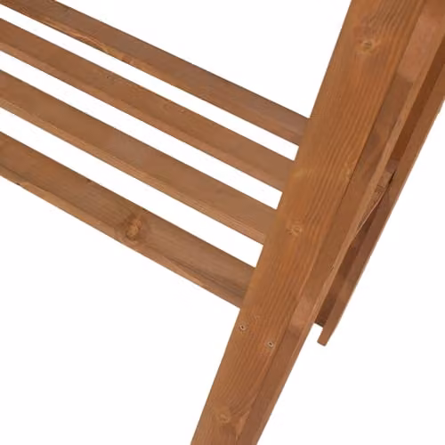 Core Products Waxed Rustic Wood Garden Potting Table in Brown – 4