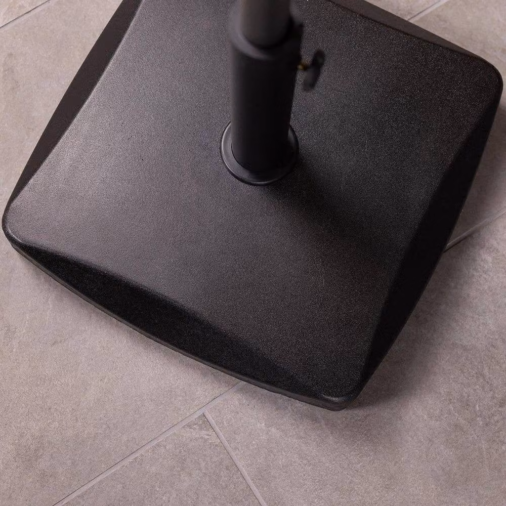 Charles Bentley Black Concrete Parasol Base Stand, 26.5kg – 2