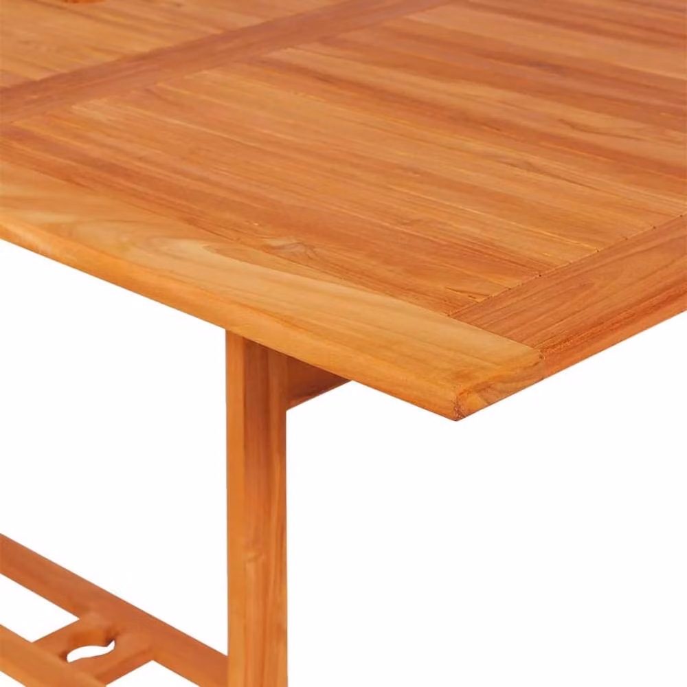 Berkfield Home 7 Piece Garden Dining Set in Brown Solid Teak Wood – 3