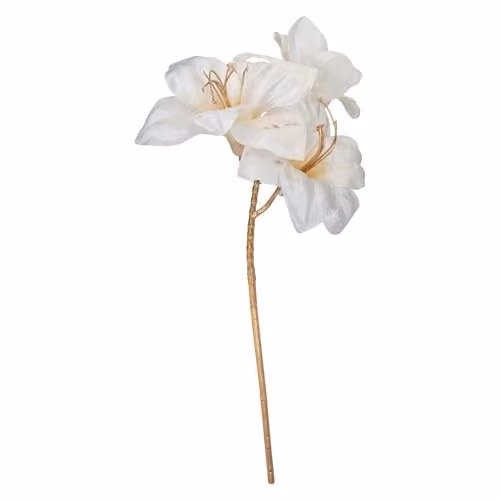 VFM e-Store Christmas Amaryllis Floral Spray Decoration in Cream/Beige, H 56 cm x W 22 cm x D 22 cm – 1
