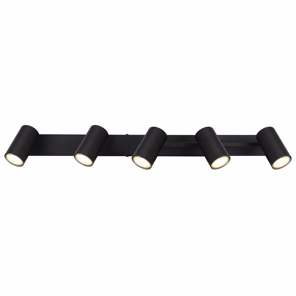 Netlighting Robby Ceiling Spotlight Bar in Matt Black with 5x GU10 Bulbs, Width: 70 cm – 2