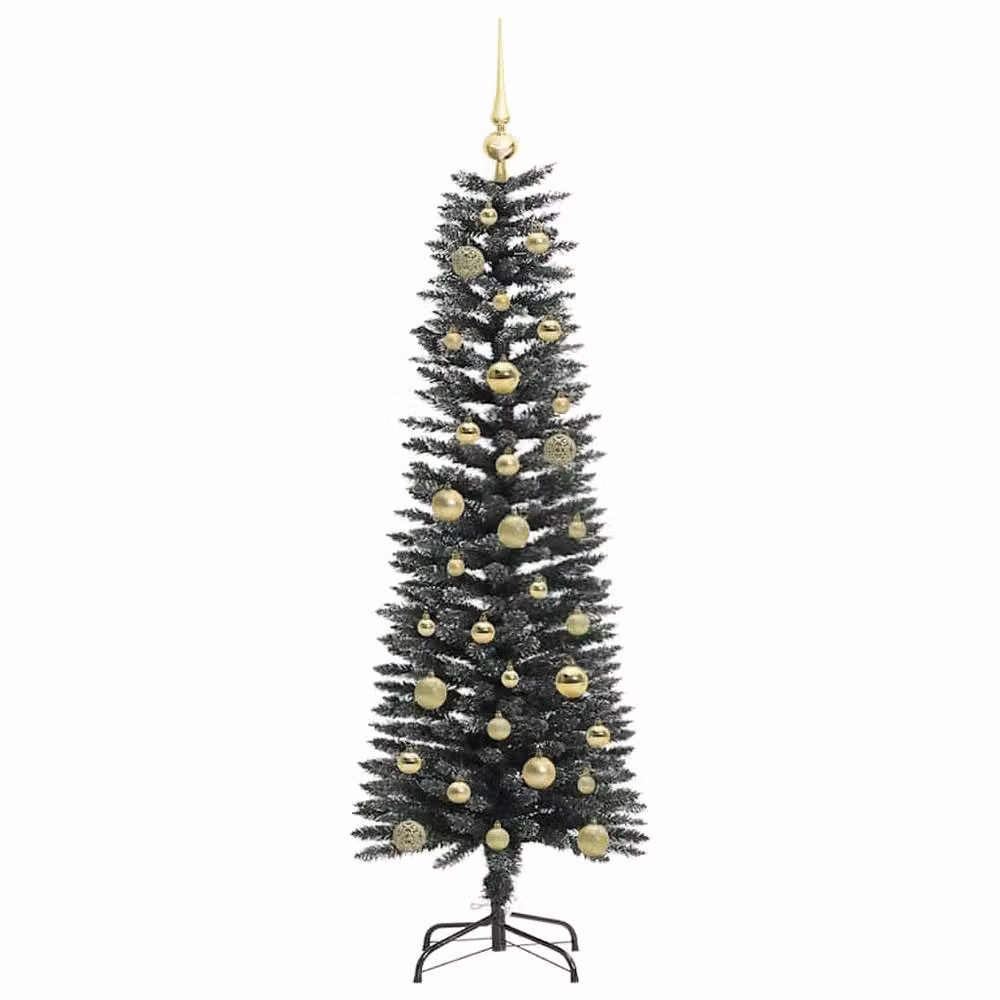 Berkfield Home Elegant Green Artificial Christmas Tree with 150 LEDs, W/D/H: 43 x 43 x 150 cm – 4