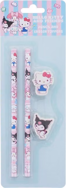 Blueprint Collections Hello Kitty and Friends Blue and Multicolour Graphite Pencil Set – 1