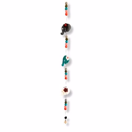 KDMD Multicolour Elephant Felt Wall Hanging for Children
