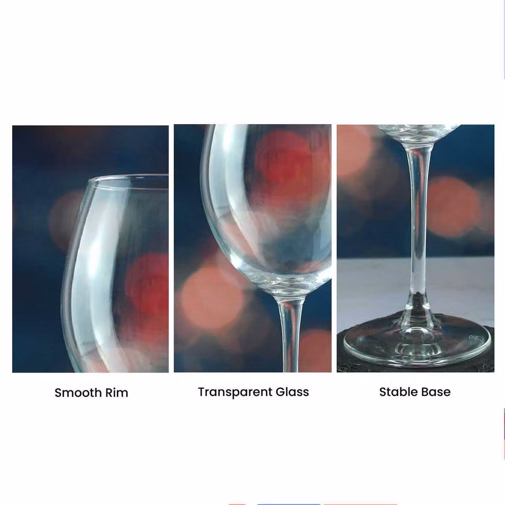 Uniqueful Personalised Clear Glass Wine Glass for Couples – 2