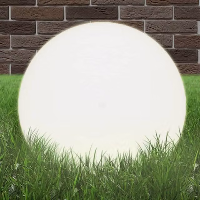 Berkfield Home LED Spherical Bowl Lamp in White, Diameter: 50 cm – 1