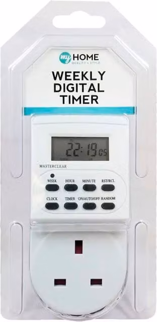 My Home Weekly Digital Timer in White