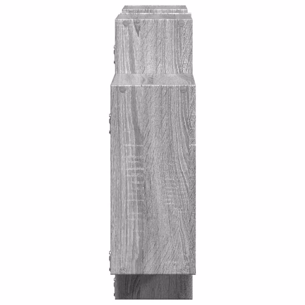 Berkfield Home Durable Wall Shelf in Grey Sonoma, W/D/H: 159 x 18 x 65 cm – 3