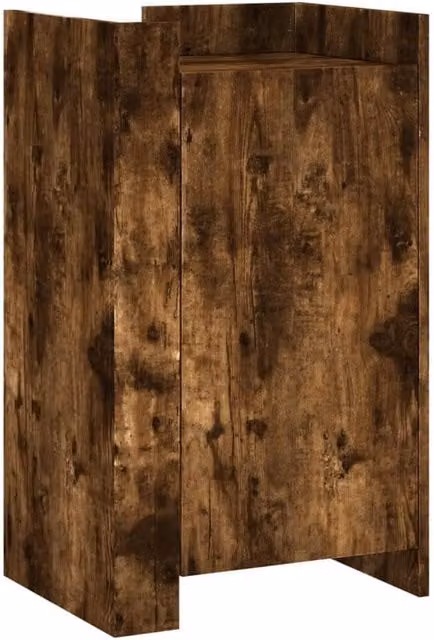 Berkfield Home Modern Smoked Oak Sideboard in Brown, W/D/H: 45 x 35 x 75 cm – 1