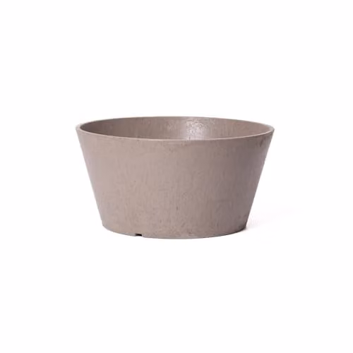 Garden Gear Octavia Oak Self-Watering Garden Planter in Brown, Made from Recycled Rubber, H 15 cm x W 30 cm x D 30 cm