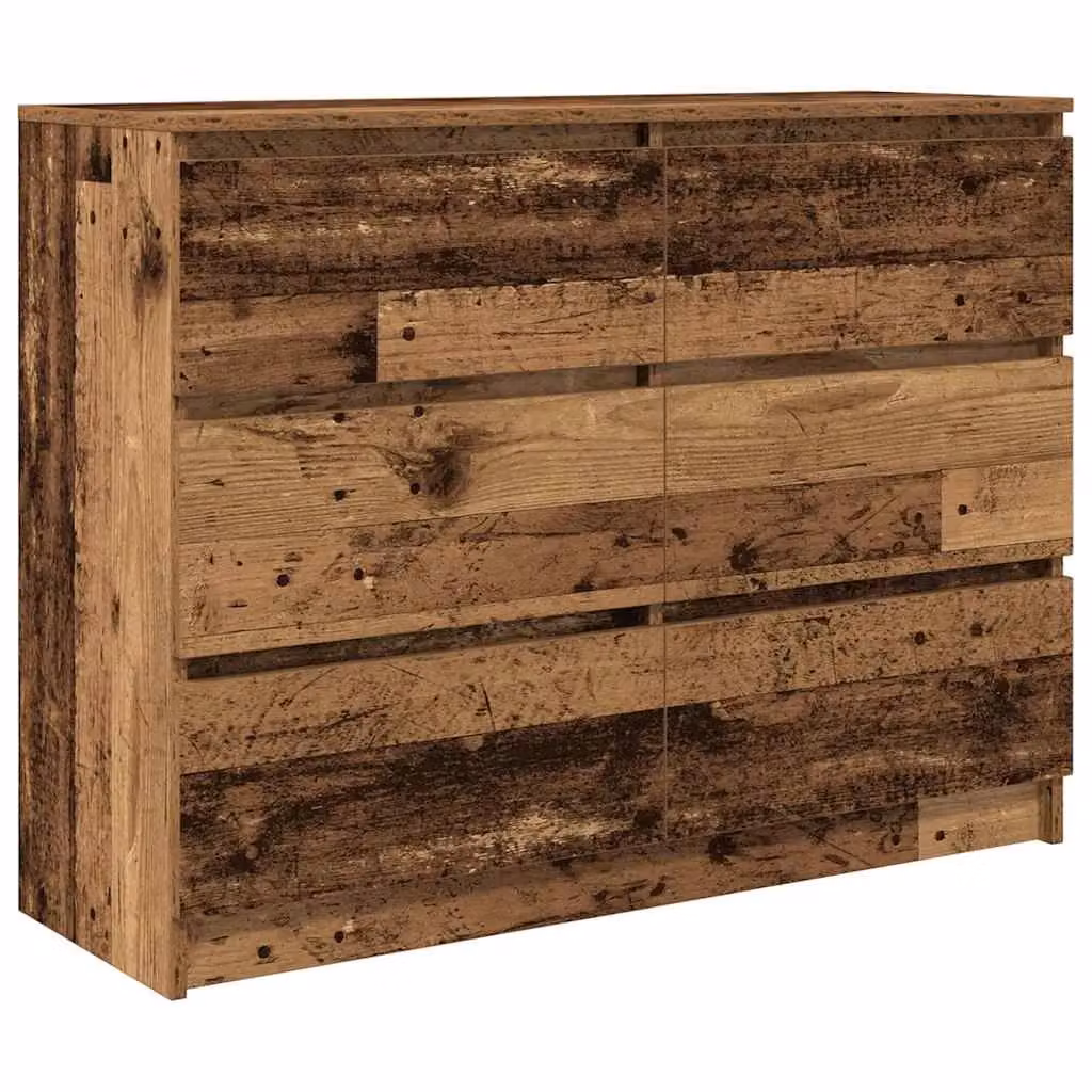 Berkfield Home Old Wood Sideboard in Brown, W/D/H: 100 x 35 x 76 cm – 2