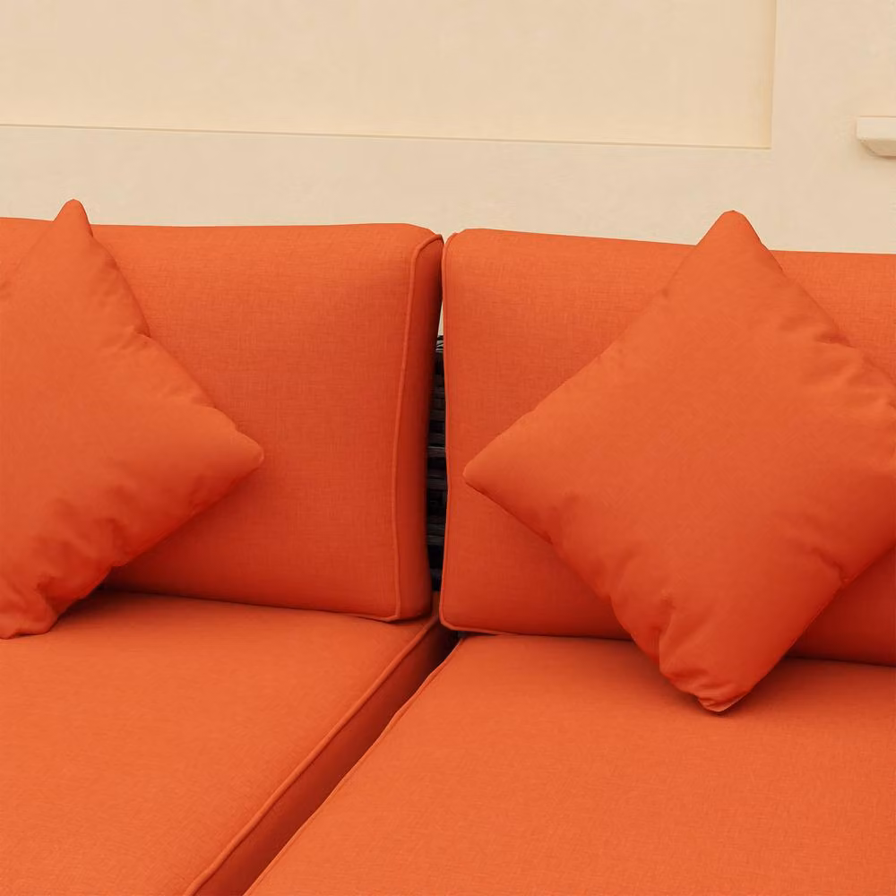 STILVORA 8-Piece Modular Sofa in Orange – 5