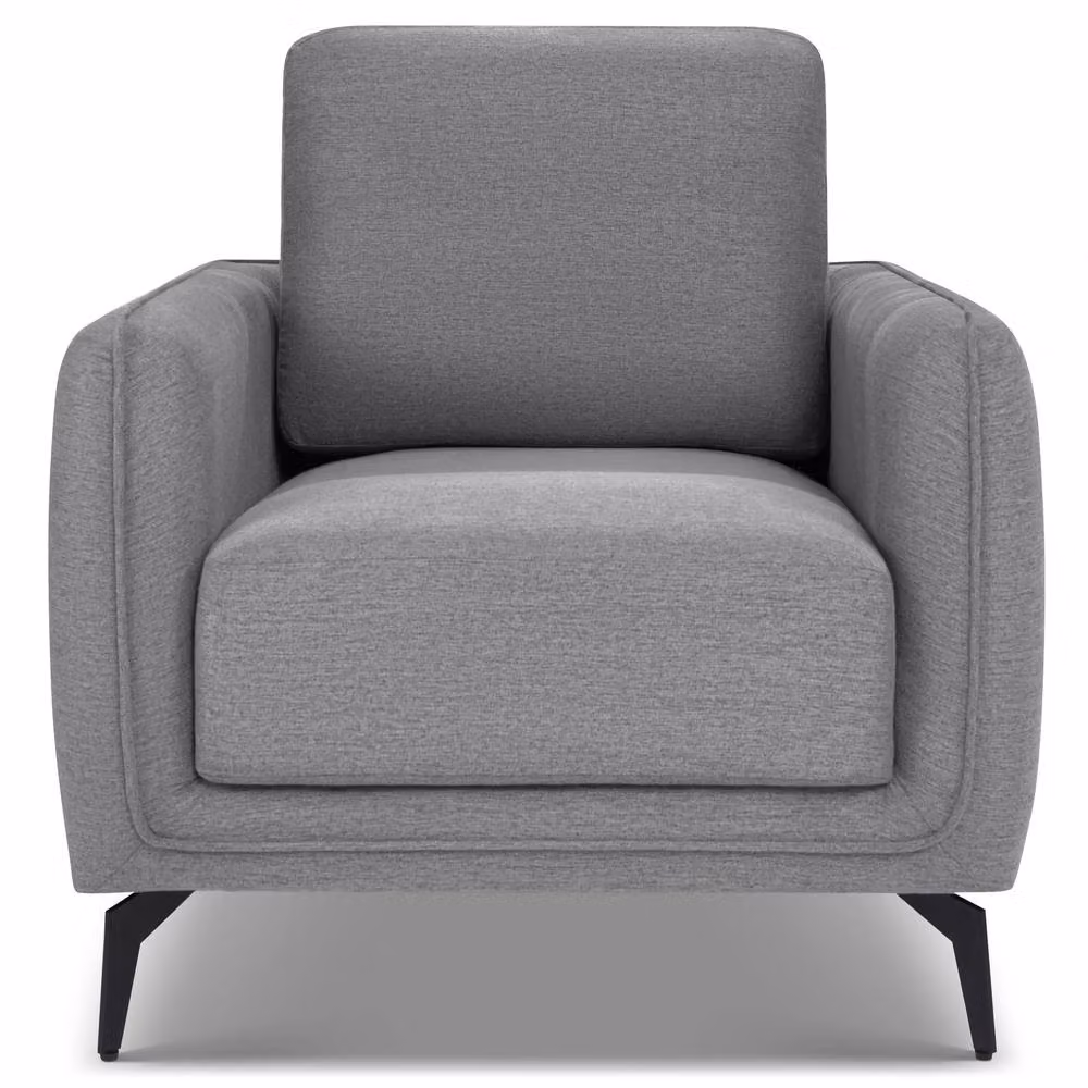 Bravich LTD Brixton Modern Fabric Armchair with Armrests and Solid Wood Frame in Grey or Green – 4