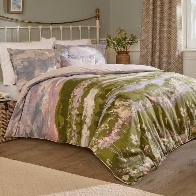 Voyage Maison Foinaven Multicolour 100% Cotton Slub Duvet Cover Set, W: 200 cm x H: 200 cm