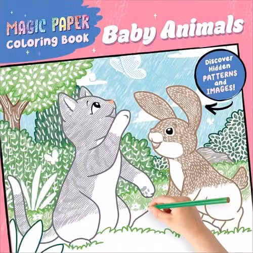 Callisto Kids Magic Paper Colouring Book: Baby Animals Multicolour Edition