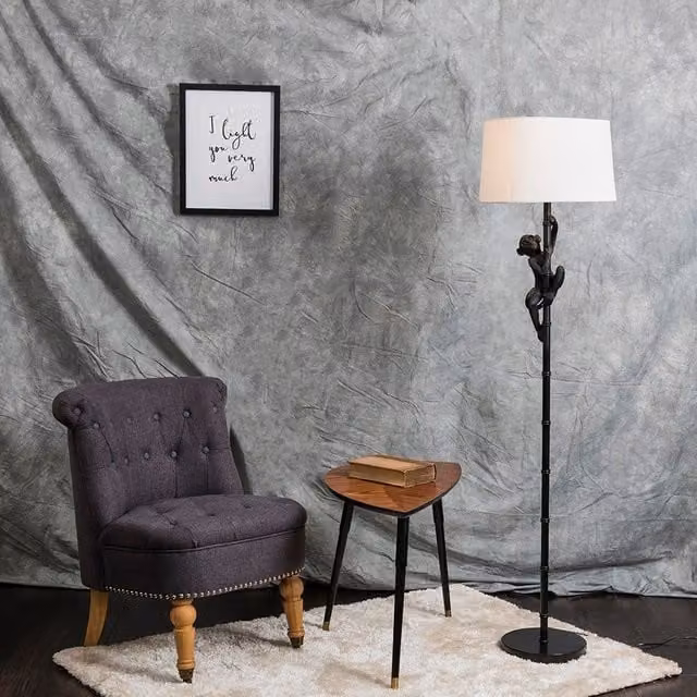 ValueLights George Monkey White Floor Lamp – 1