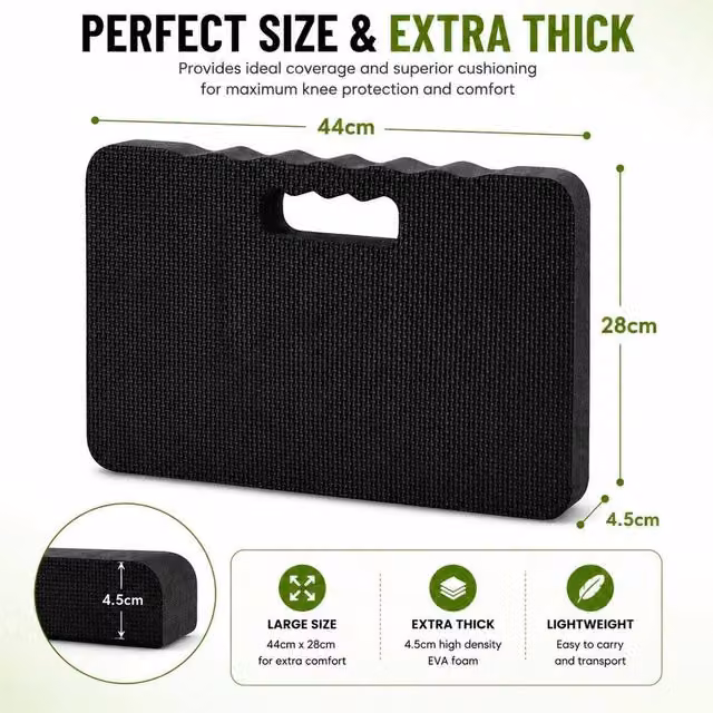 SPETLEK Foam Kneeling Pad Work Mat Cushion, Black, 100g – 1