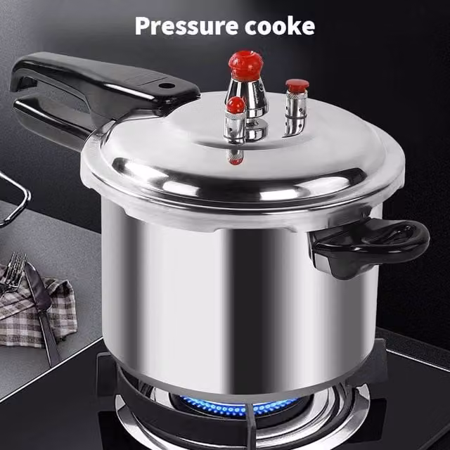 PAWNORA Silver Dual Handle Pressure Cooker, 5L