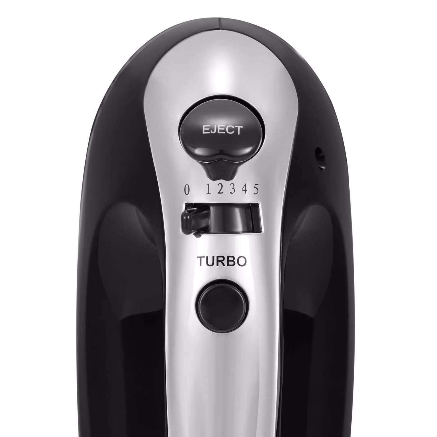 VonShef 300W 5 Speed Electric Hand Mixer in Black and Silver with Stainless Steel Beaters, Dough Hooks and Balloon Whisk – 8