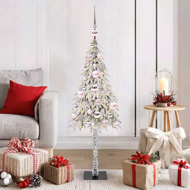 Berkfield Home White Christmas Tree with 150 LEDs, Height: 120 cm – 1