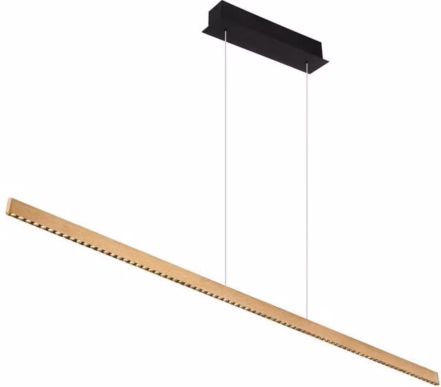Netlighting Dentsy Bar Pendant Ceiling Light in Black, Height Adjustable, Dimmable LED 4000K – 1