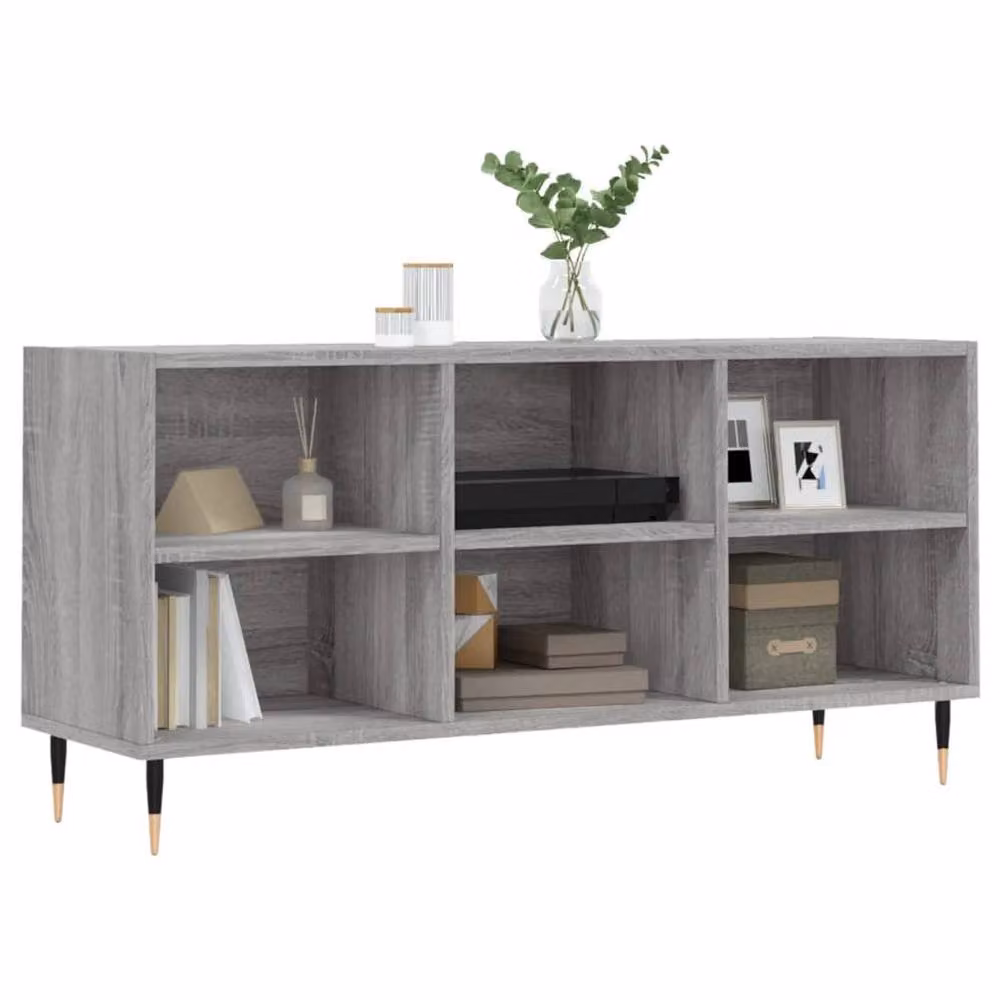 Berkfield Home Modern Grey Sonoma TV Cabinet W/D/H: 103.5 x 30 x 50 cm – 3
