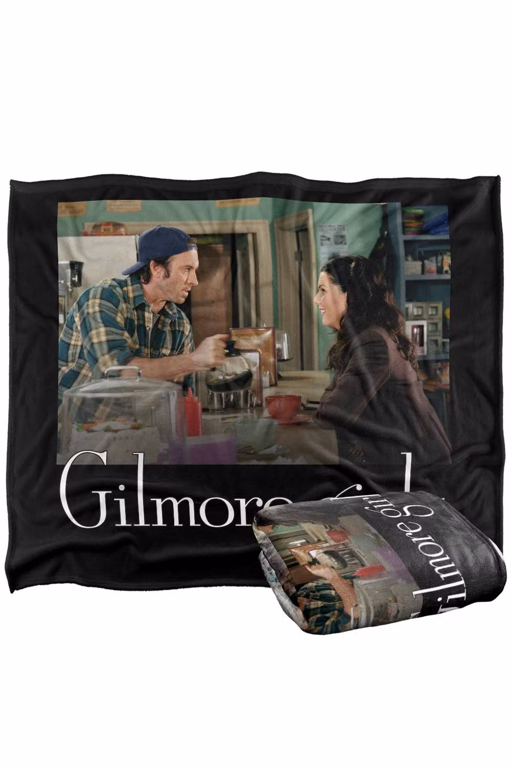 Warner Bros. Gilmore Girls Lorelai and Luke Super Soft Fleece Throw Blanket, Multicolour, W: 152 cm, D: 127 cm – 6