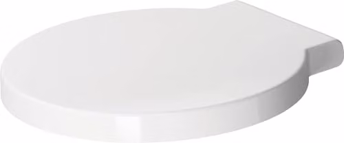 Duravit Starck 1 Soft Close Toilet Seat in White with Urea Thermoset Lid and Stainless Steel Hinges
